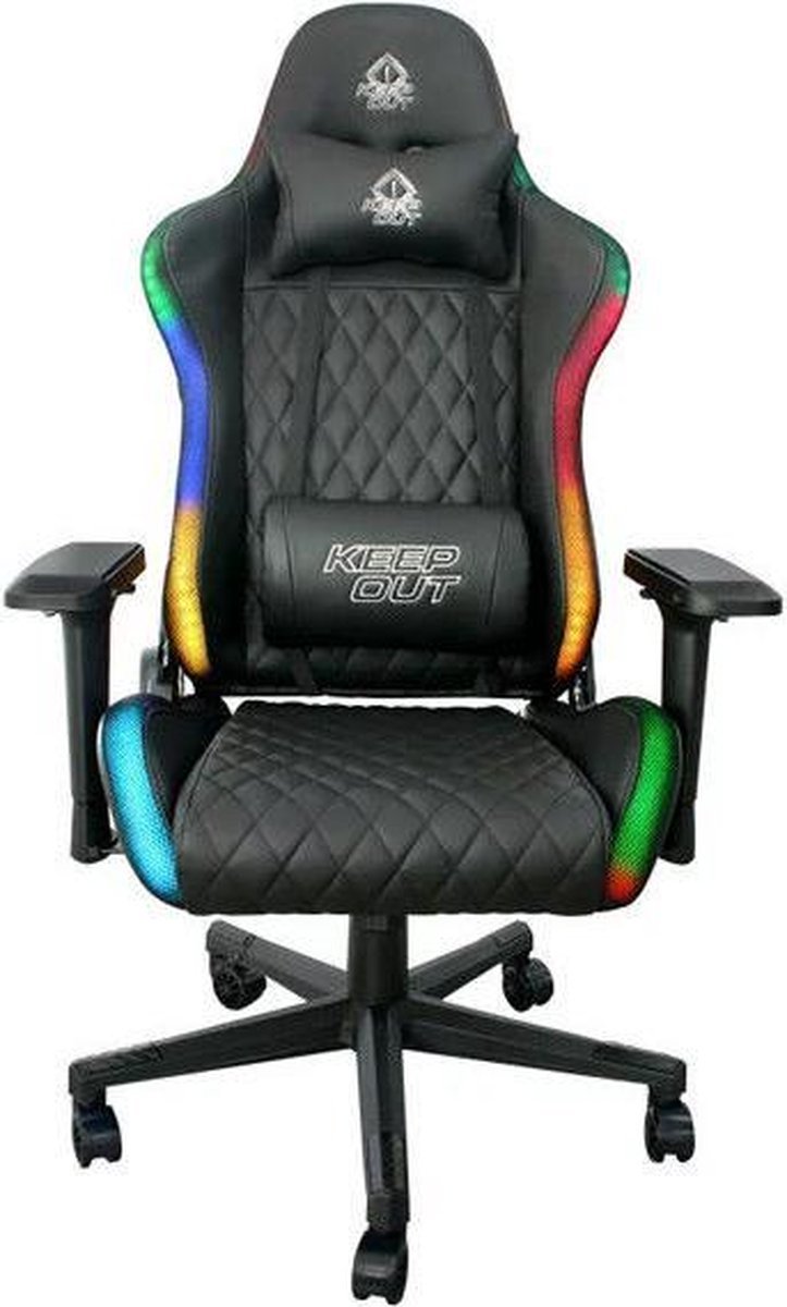 Gaming stoel KEEP OUT XSPRO-RGB 180º Zwart