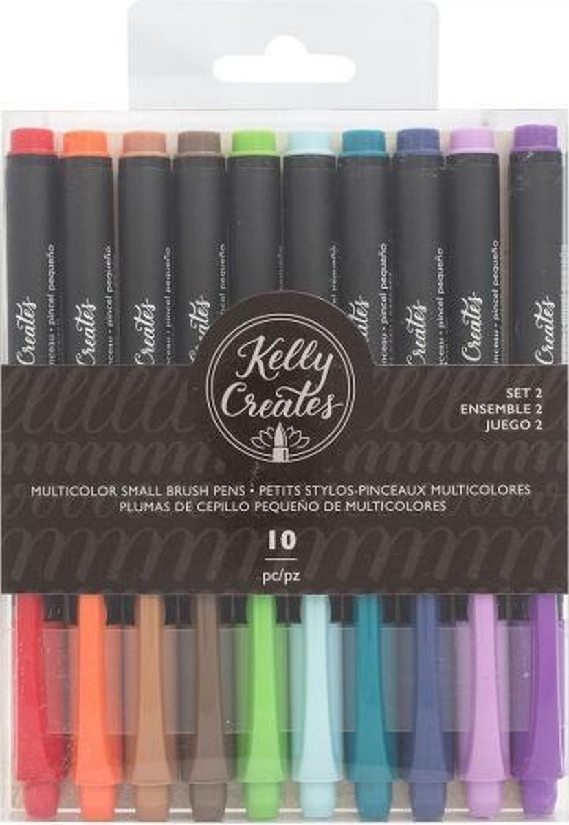 Kelly Creates • pen small brush multicolor 10pc