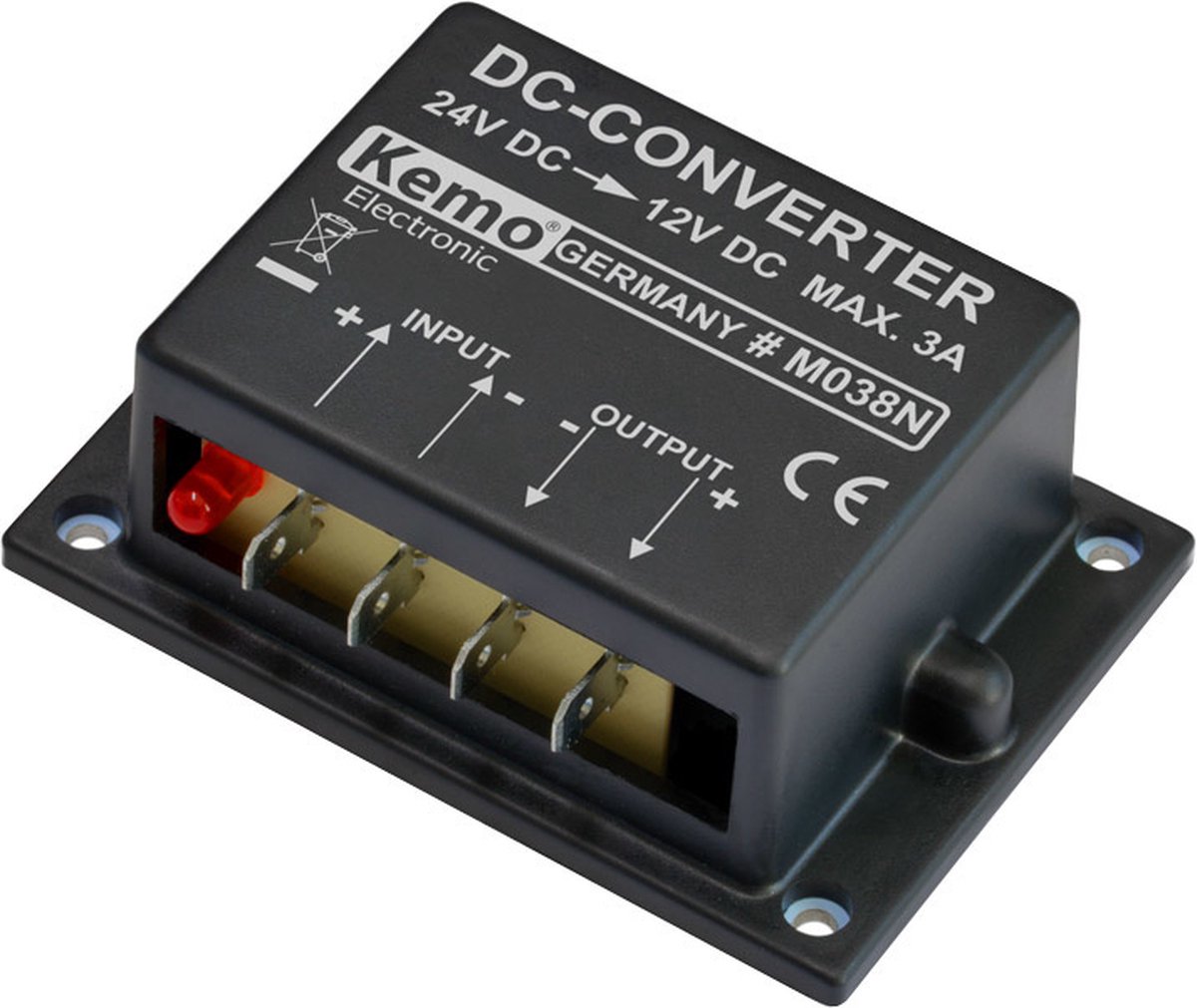 Kemo Kemo-Electronic Spanningsomvormer Module Ingangsspanning (bereik): 24 - 26 V/DC Uitgangsspanning (bereik): 12 V/DC