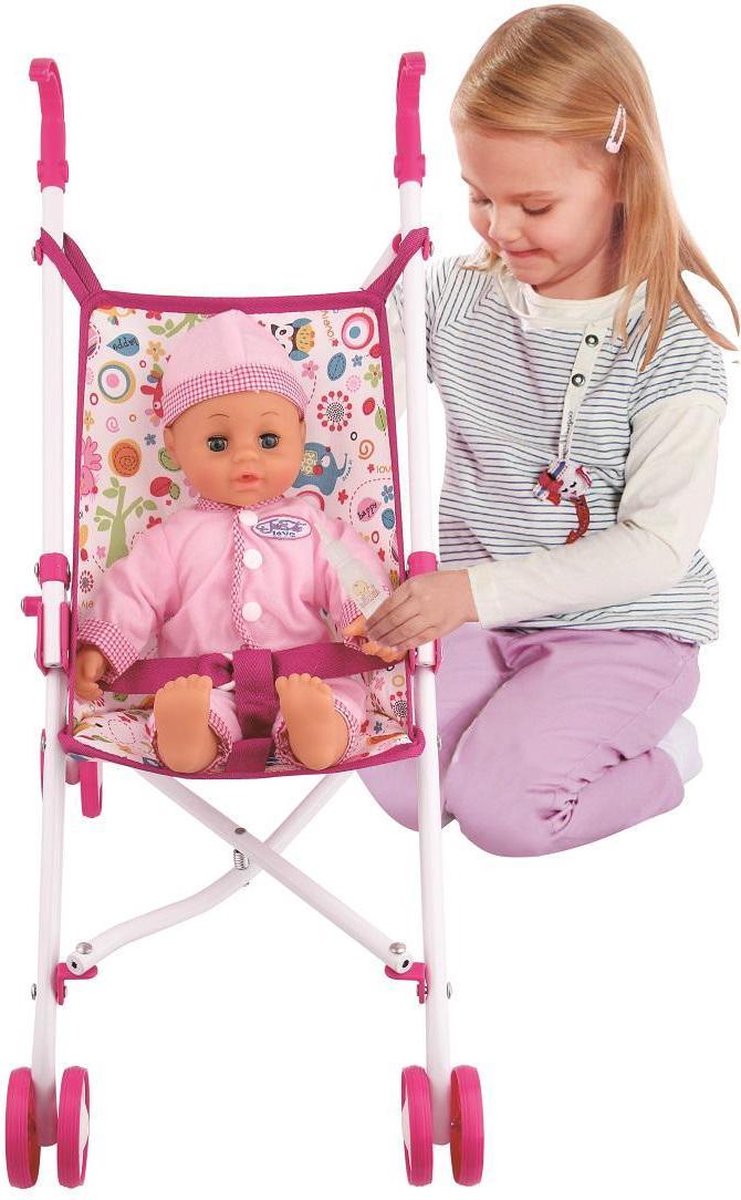 Kenza Dolls Babybuggy Met Pop