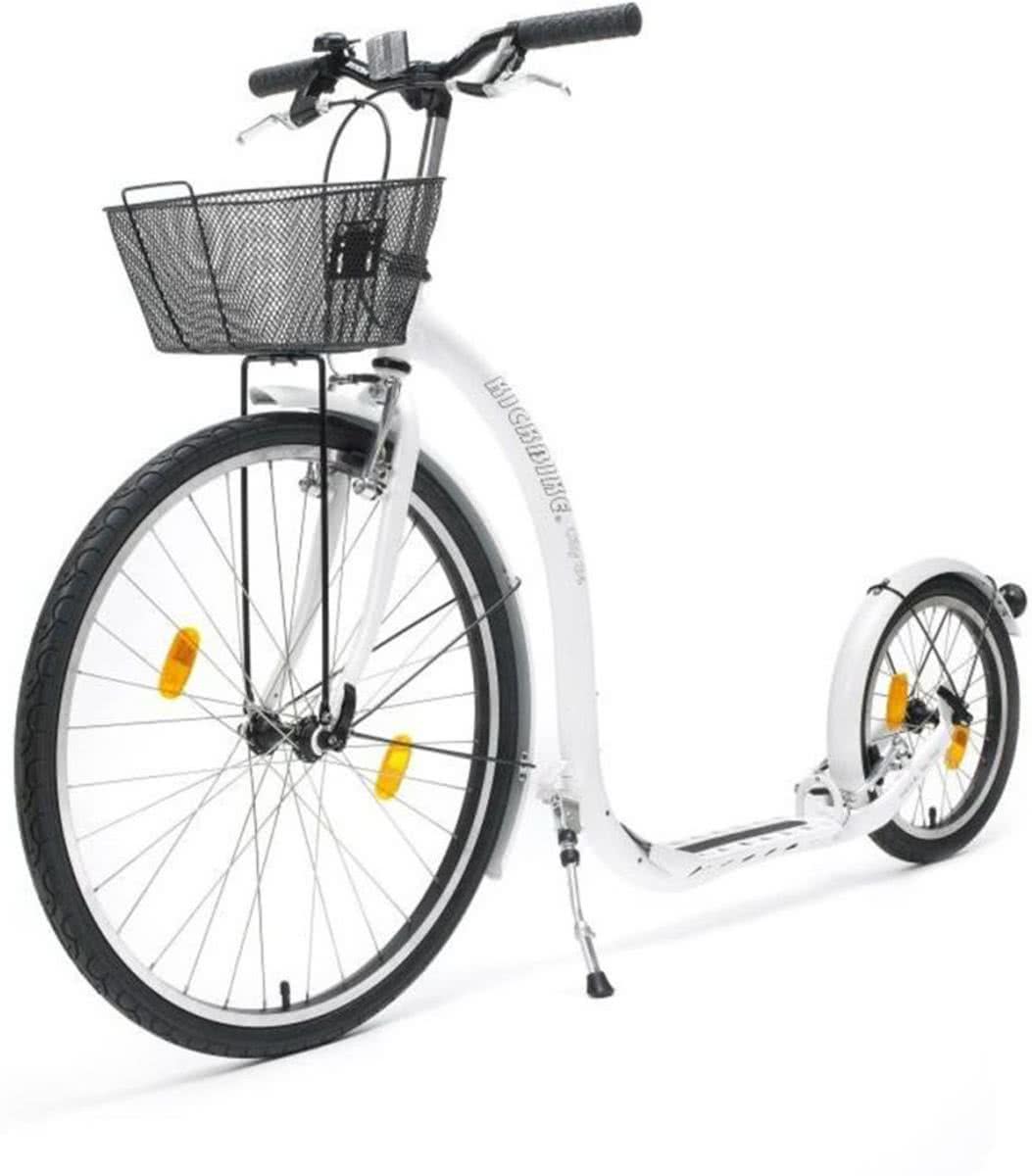 Kickbike step City G4 met mandje (wit)