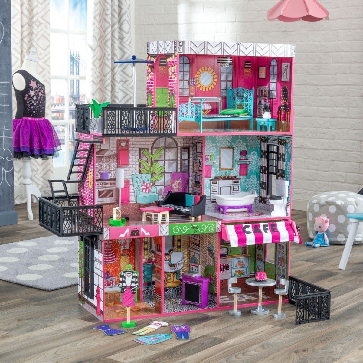 KidKraft Brooklyns Loft poppenhuis