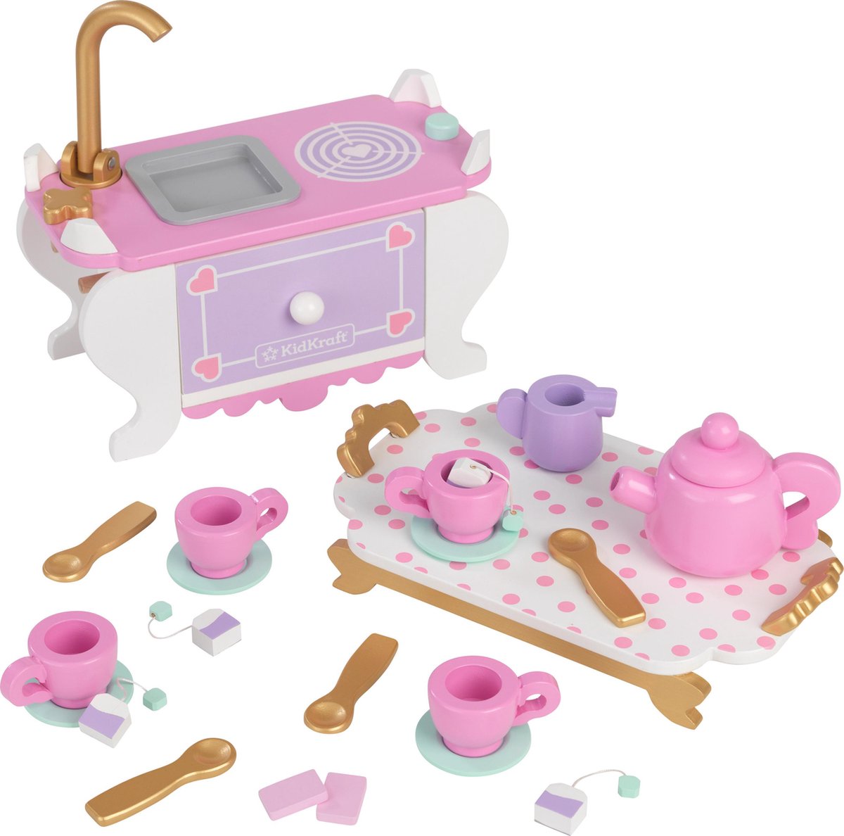 KidKraft Lets Pretend: Tea Time - Thee kopjes set voor kinderen