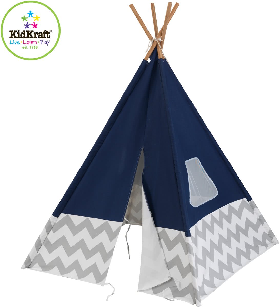 KidKraft Tipi speeltent Deluxe - marineblauw