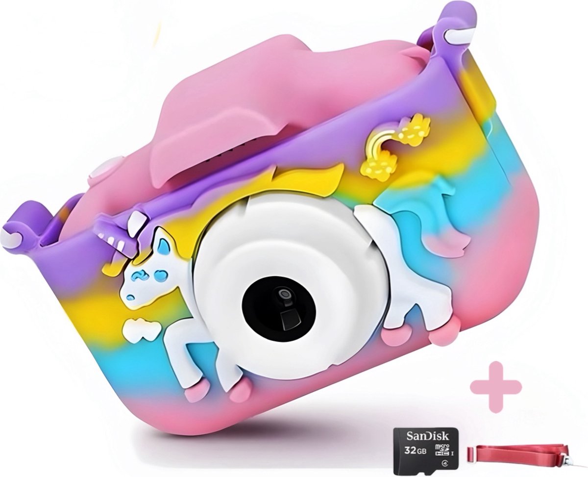   Kindercamera - Digitale Camera - Foto en Videofunctie - Rainbow