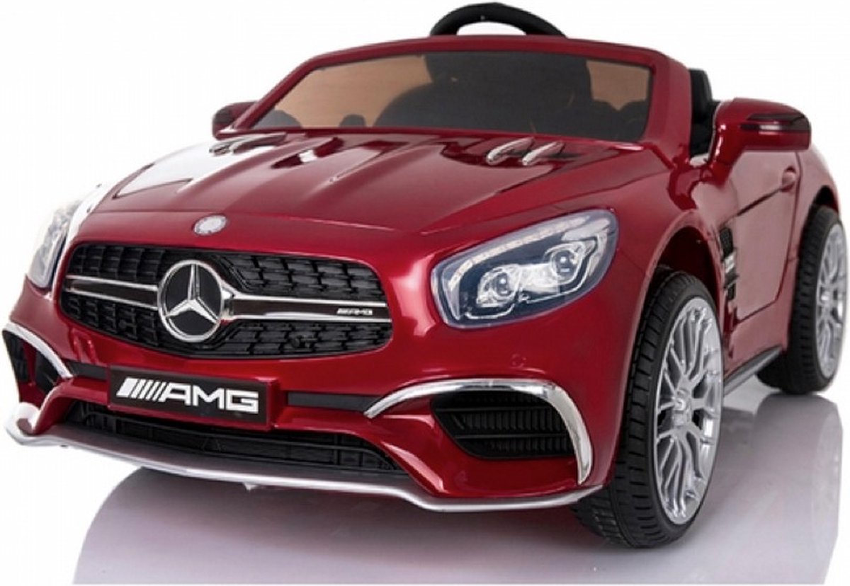 Mercedes-Benz SL65 AMG Rood - Muziekmodule Lederen stoel - Rubberen EVA-banden