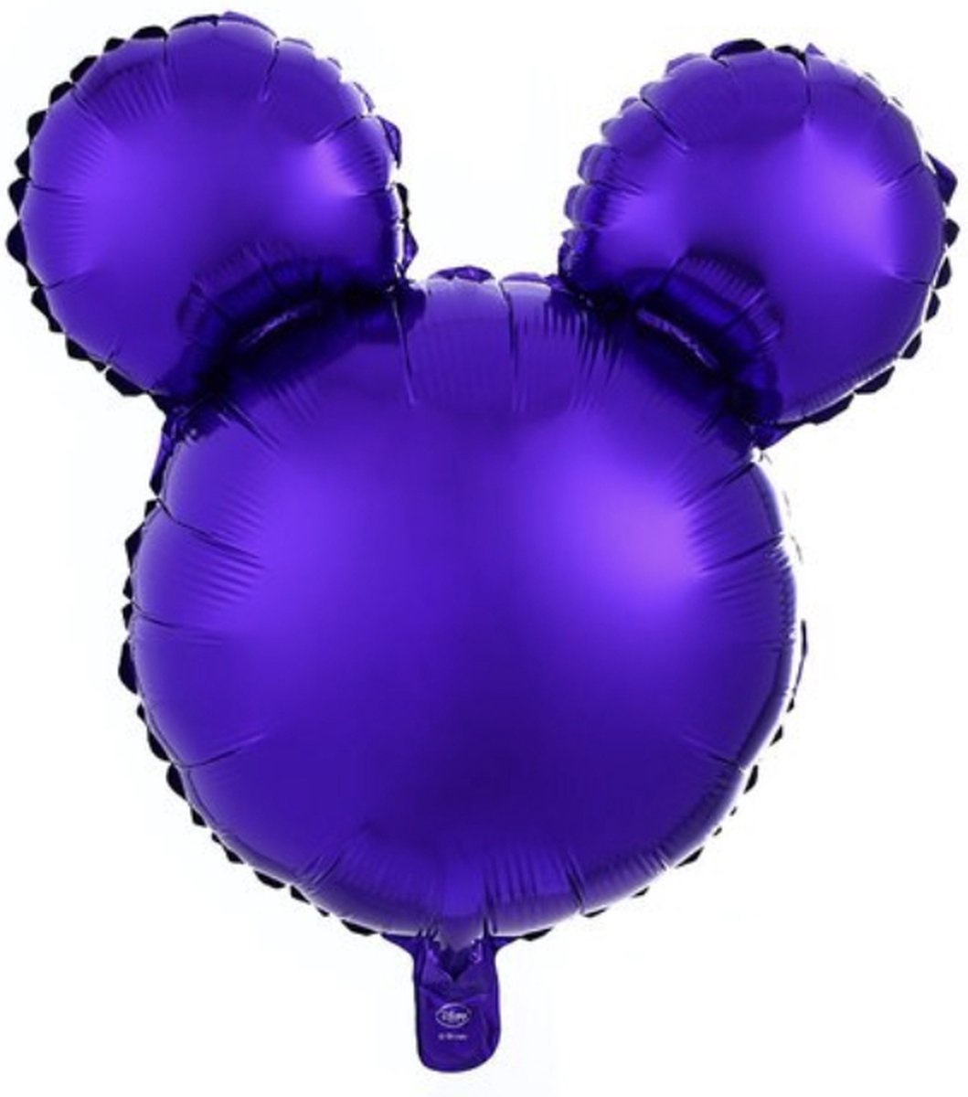 Mickey en Minnie Mouse Ballonnen (3) - Disney Feestje - Feestversiering – Ballonnen - Folieballon - Kinderfeestje Jongen & Meisje - Kleur: Paars