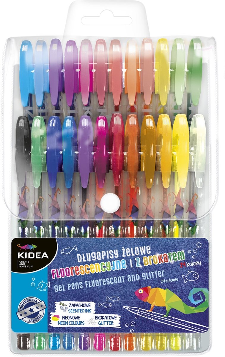   Gekleurde Glitter-gelpennen 24 Stuks