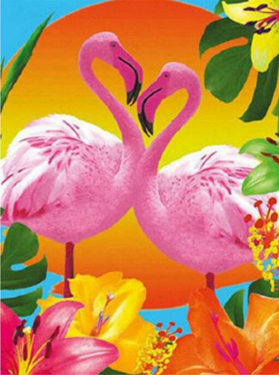 Diamond Painting - Flamingo - Flamingos - 15 x 20 cm