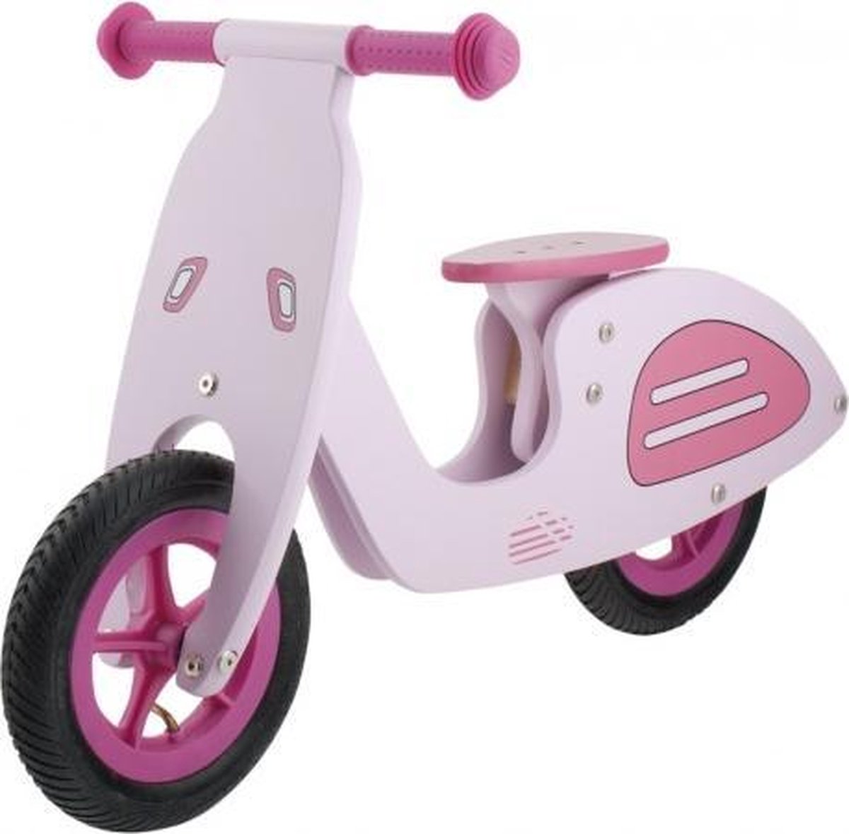 Kids Club Loopfiets Vespa - Loopfiets - Meisjes - Roze - 10 Inch