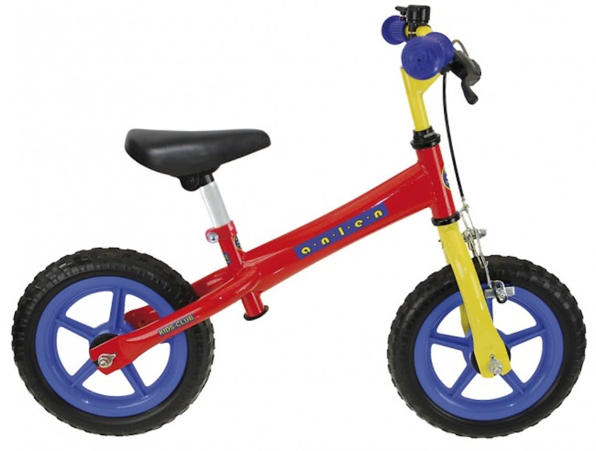 Kids club Kinder Loopfiets rood blauw geel