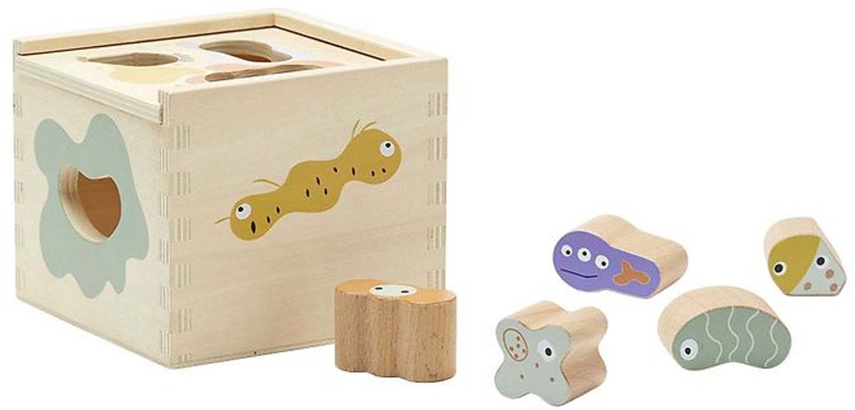 Kids concept blokkendoos met vormpjes Microneo*