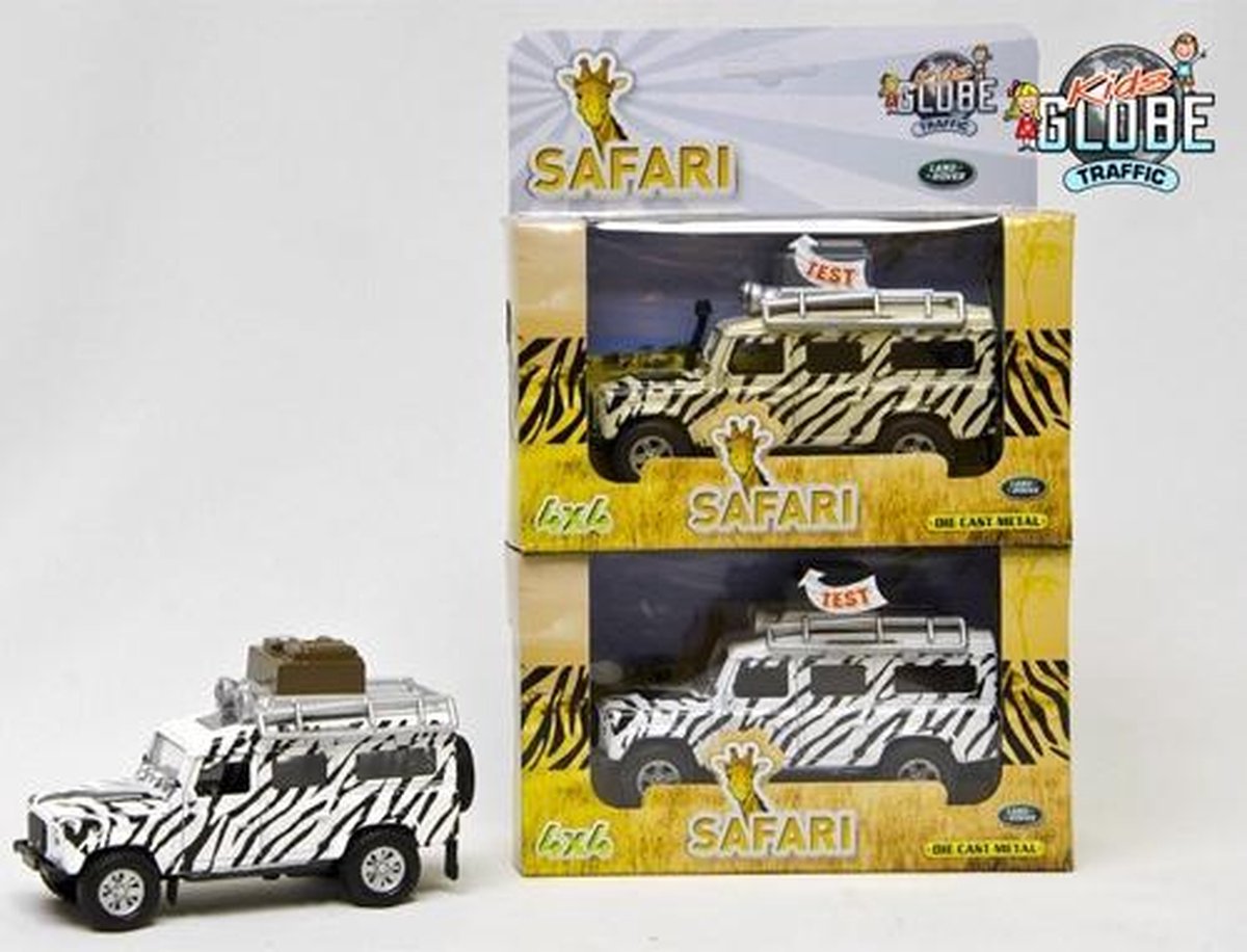 Kids Globe Auto Landrover Defender Safari Assorti