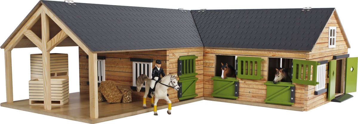 Paardenstal Kids Globe: schaal 1:24