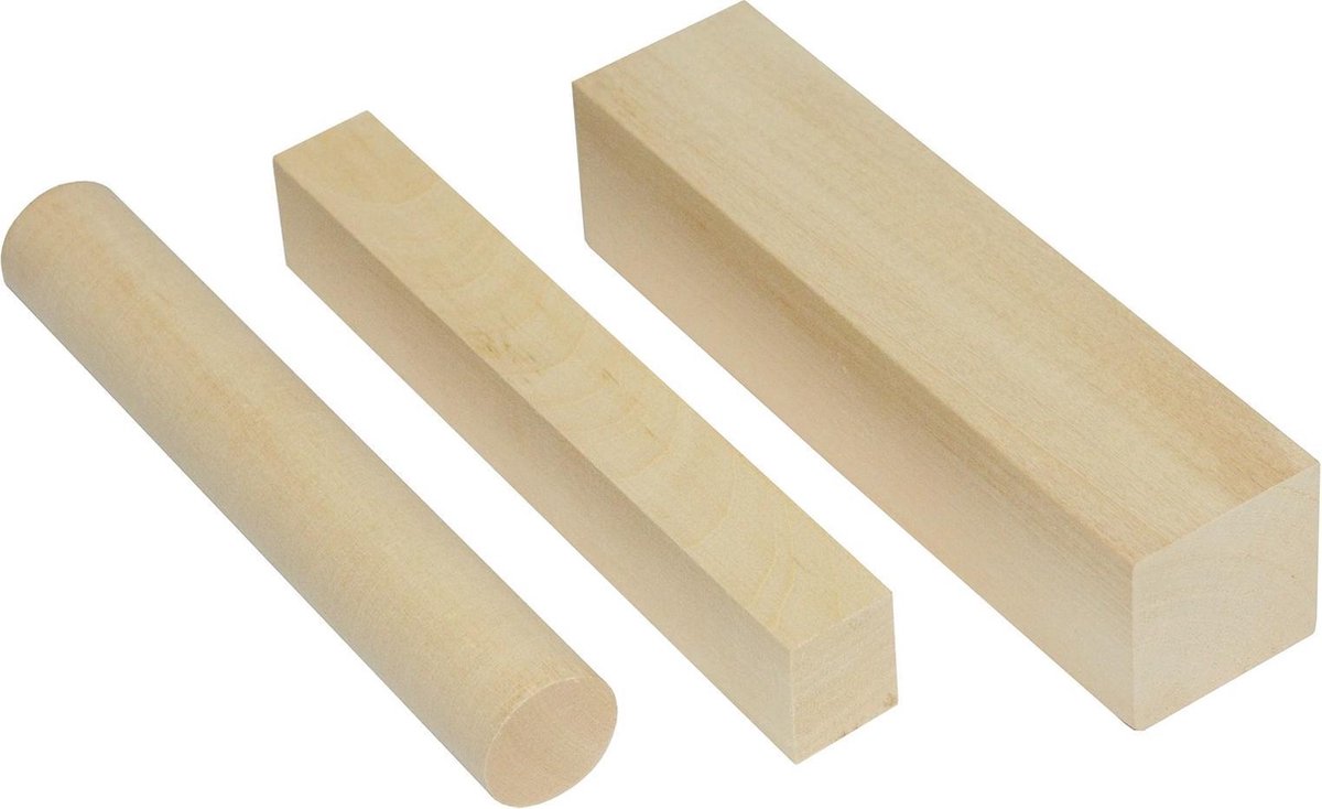 Kids At Work Balken 2 Stuks En Staaf 1 Stuk Hout