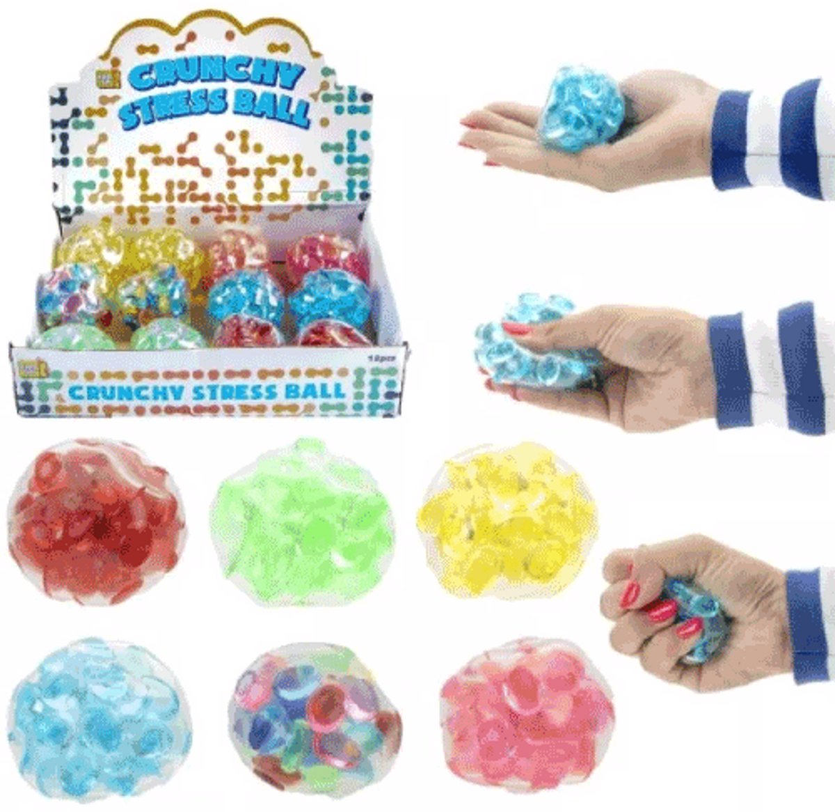 12 kaka ballen basis kleuren 6 cm