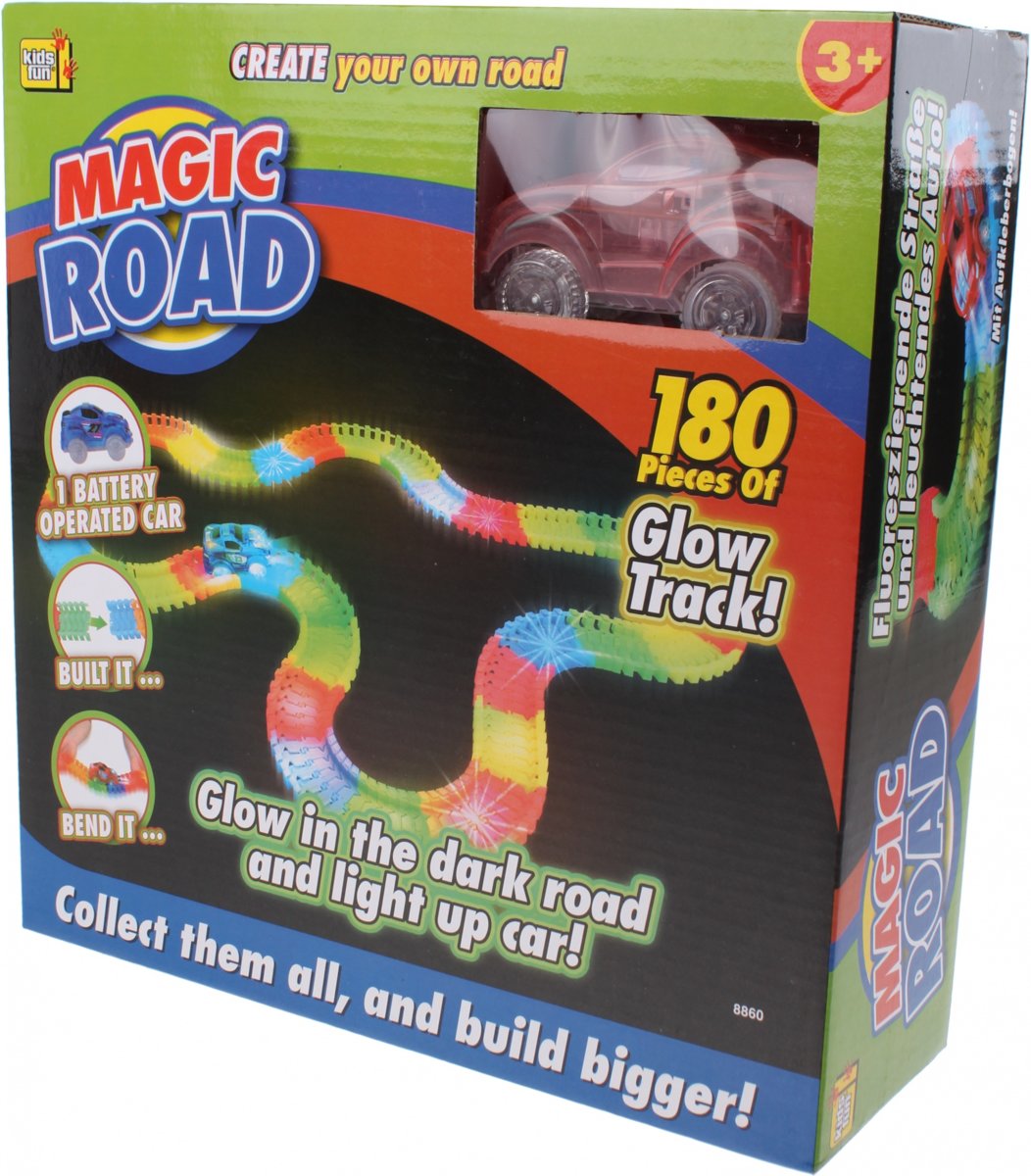 Kids Fun Racebaan Magic Road Rood 180-delig