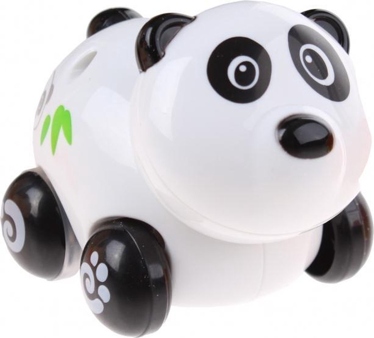 babypanda op wielen zwart/wit