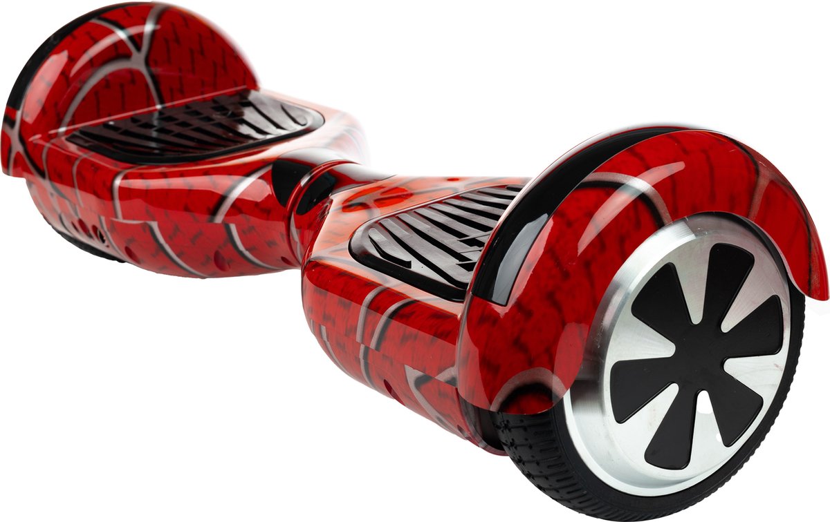 Kidscare 6.5’’ Hoverboard - Oxboard - 15kmh - Bluetooth Speakers – Led Lighting – UL2272 Gecertificeerd – Anti lek banden – Z1 Lava Red