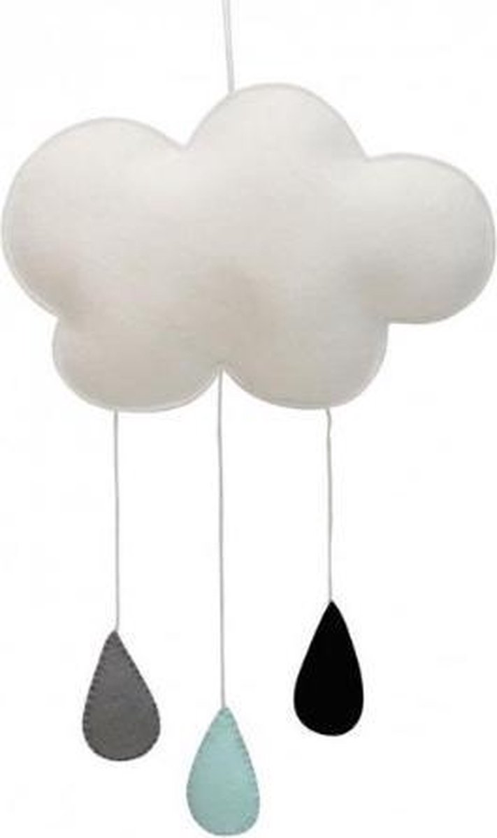 Decoratiehanger Wolk Wit