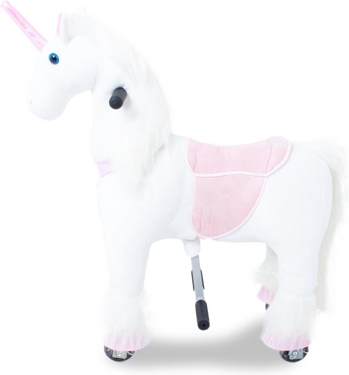 Kijana Rijden unicorn - Rijdend speelgoed - Klein - Wit/Roze