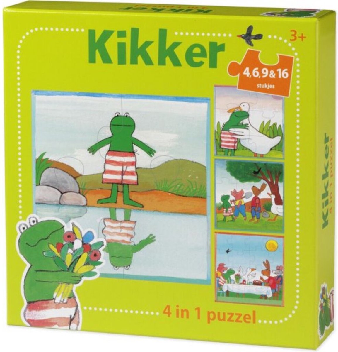 Kikker 4in1 Puzzel 4-16 Stukjes