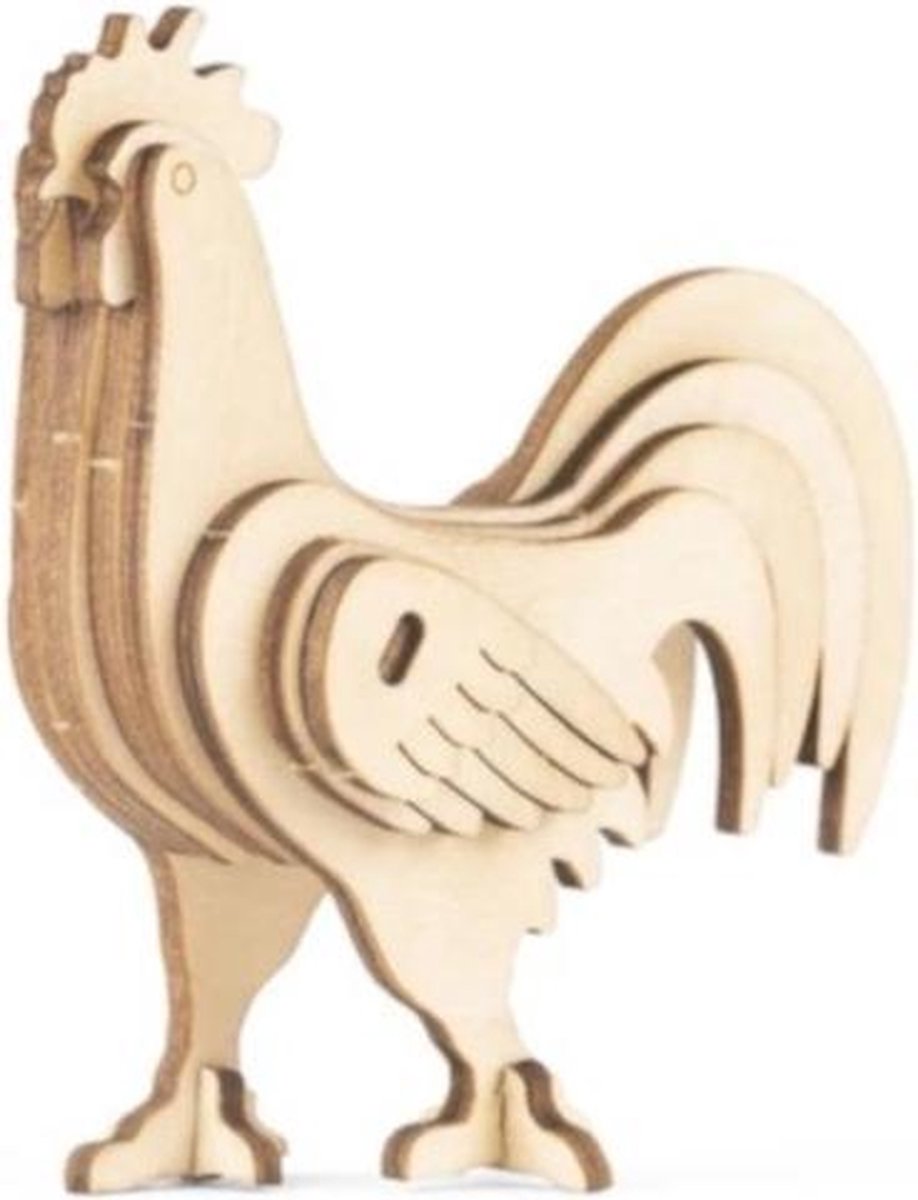 Rooster 3D Wooden Puzzle