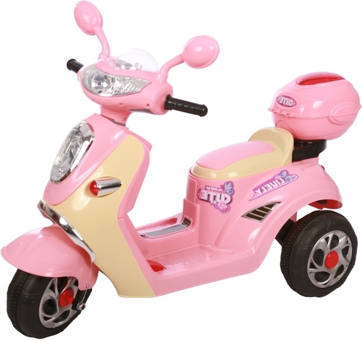   Vespa look kinderscooter roze
