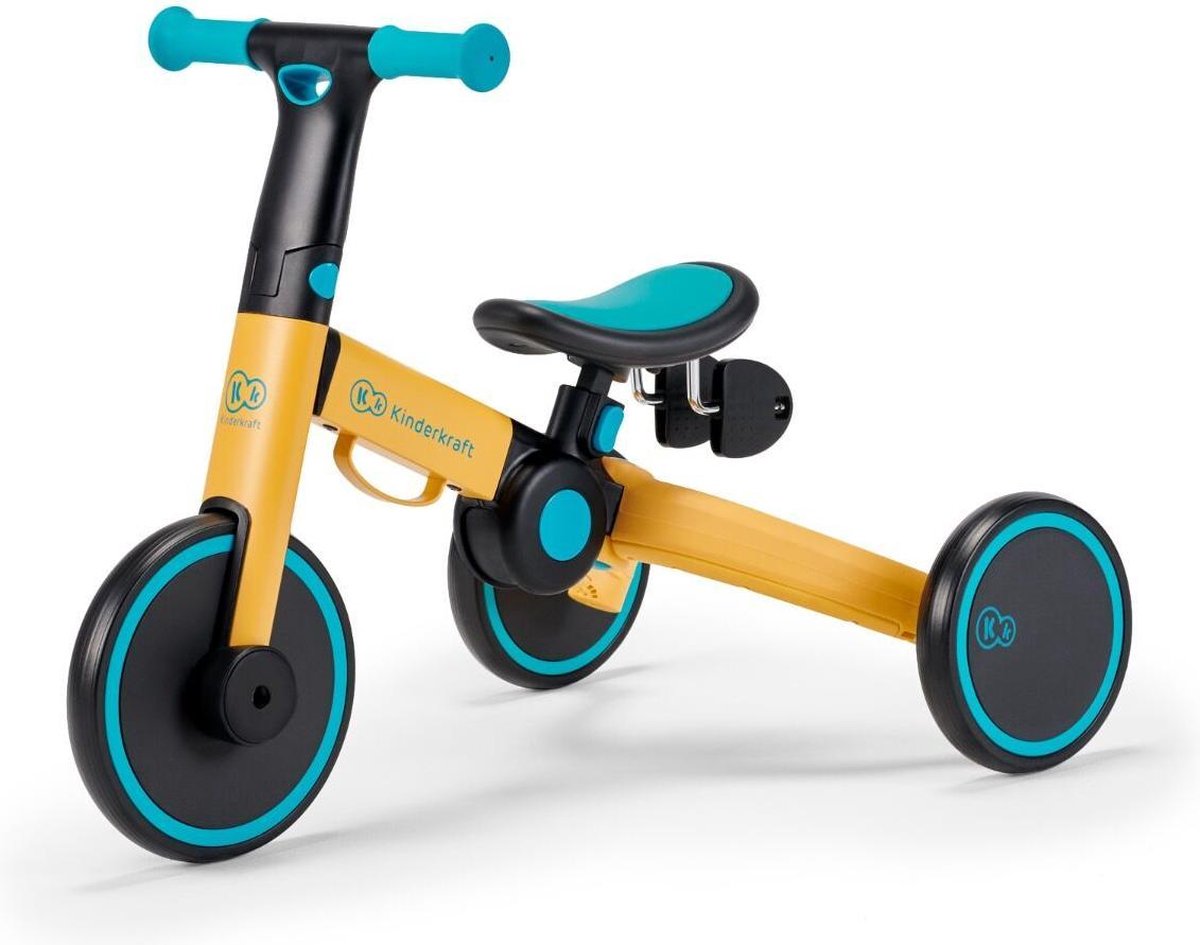 Kinderkraft 4Trike Vouw driewieler - Loopfiets - Balance Bike - Primrose Yellow