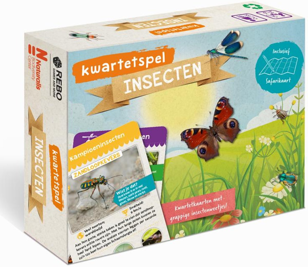 Kinderboeken Icob Insecten - Insectenboek en kwartetspel insecten