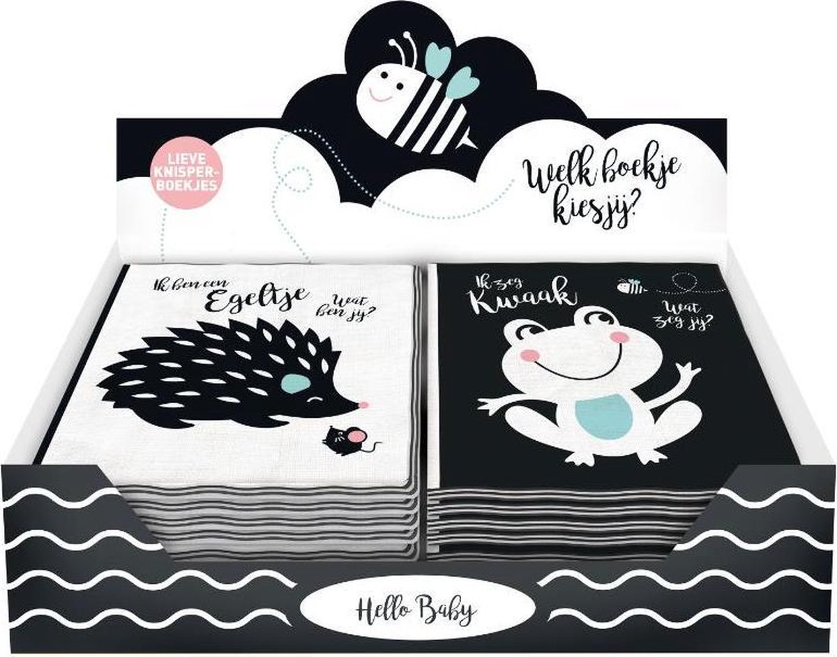 Kinderboeken Image Books Dieren - Display Hello baby knisperboekjes ass (2 x 5 st)