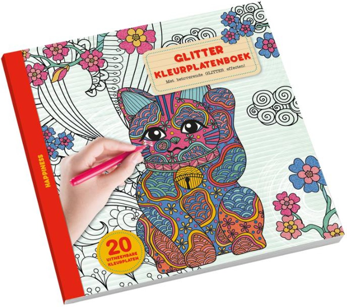 Kinderboeken Image Books Hobbyproducten - Glitterkleurboek Happiness 6+