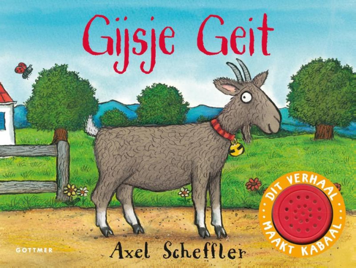 Kinderboeken Kinderboek Gijsje Geit (kartonboek met geluid). 3+