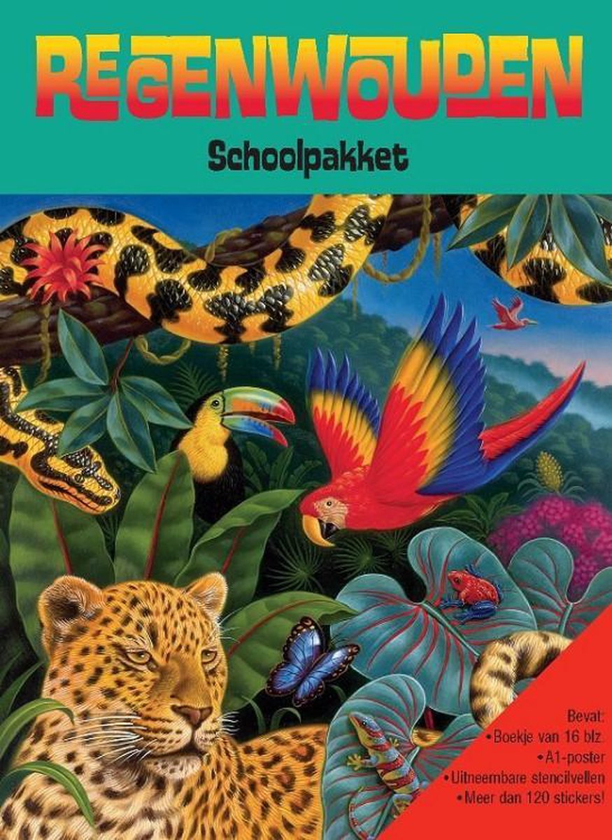 Kinderboeken Rebo - Schoolpakket Regenwouden. 5+