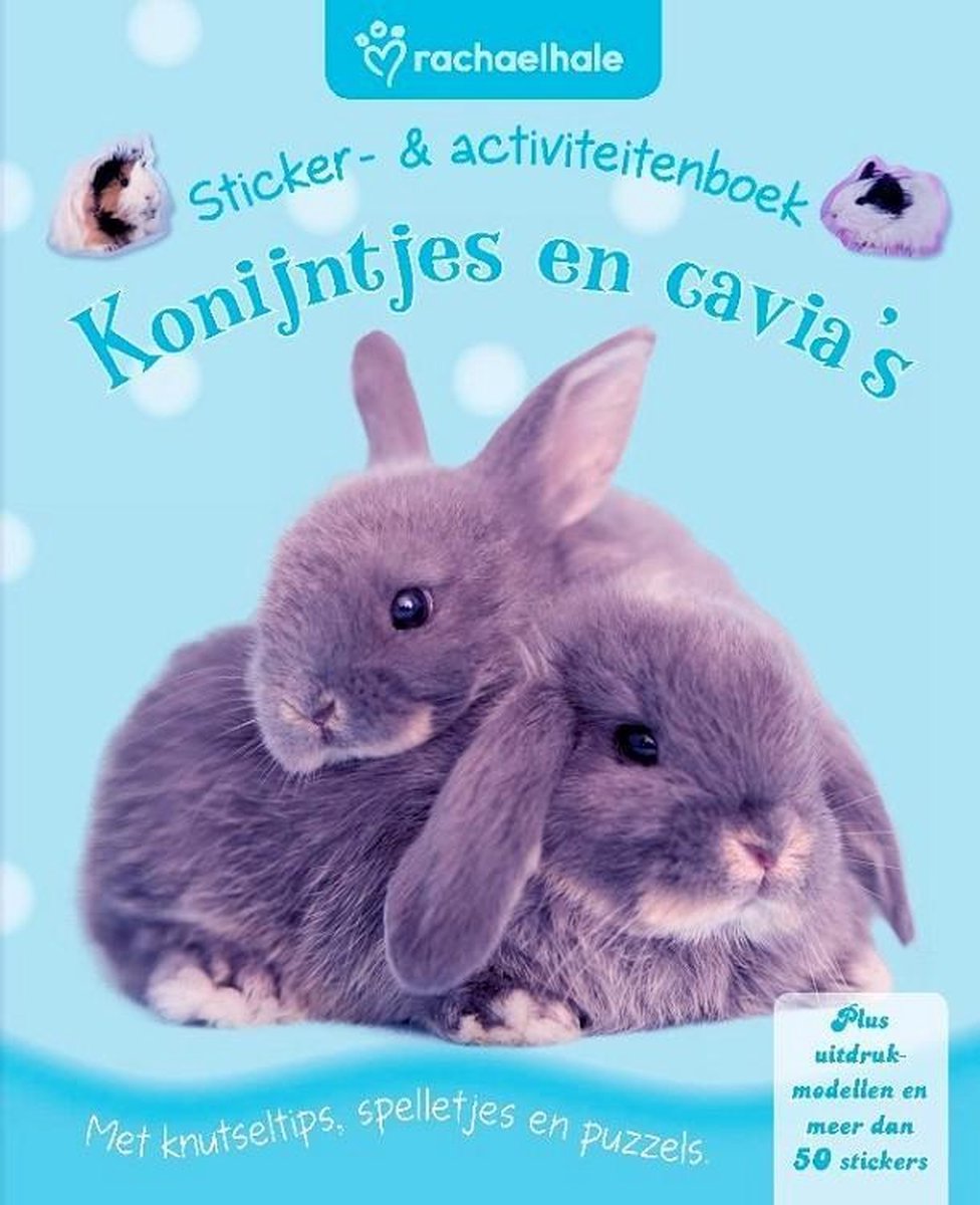 Kinderboeken Rebo Dierentuin - Stickerboek Konijntjes en cavias