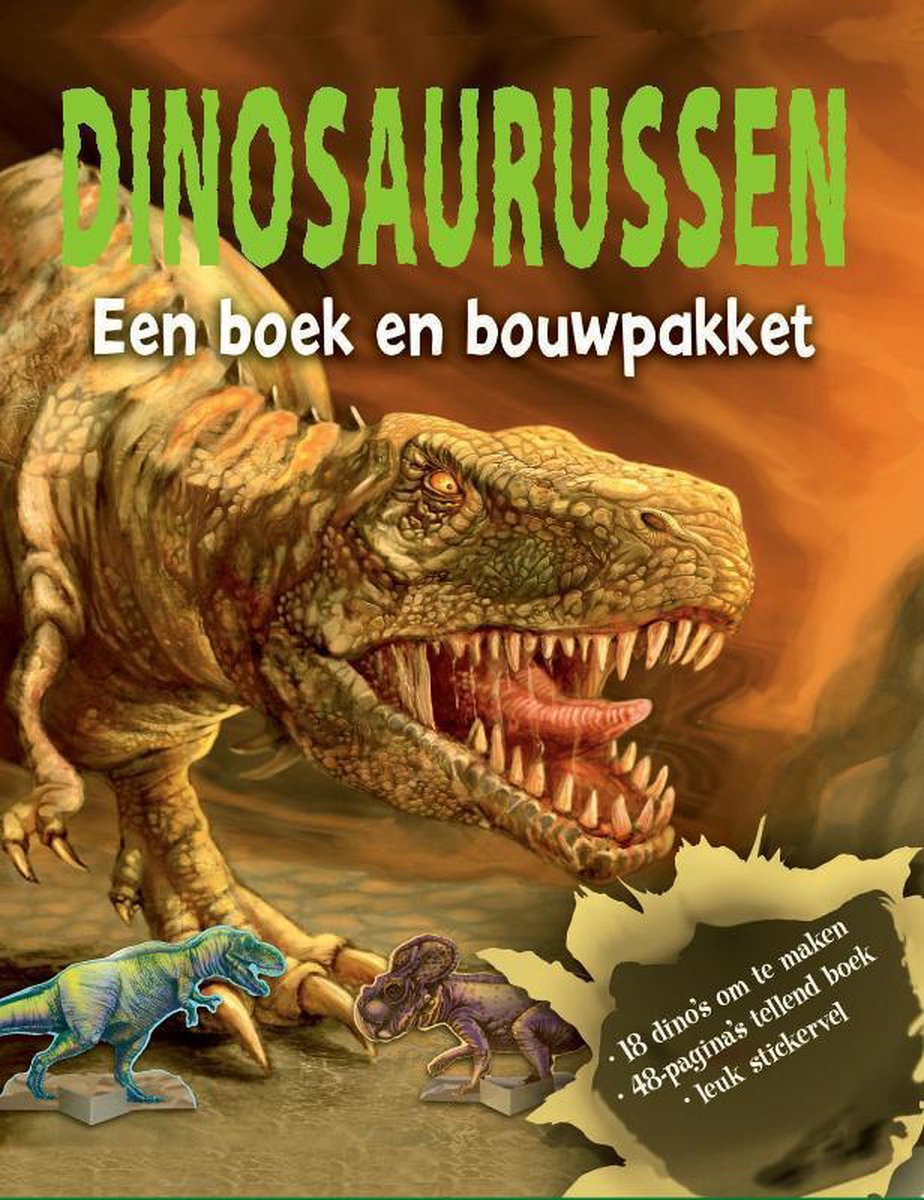 Kinderboeken Rebo Dino - Dinosaurussen: Een boek en bouwpakket. 6+