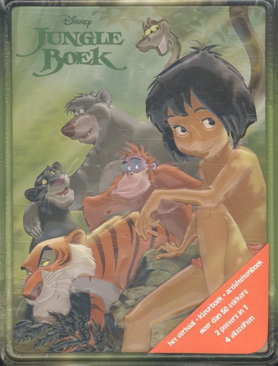 Kinderboeken Rebo Disney - Disney Jungle Blik (boek + activiteiten). 5+