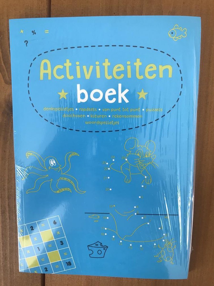 Kinderboeken Rebo Doeboek - Activiteitenboek 1 blauw met 100 spelletjes