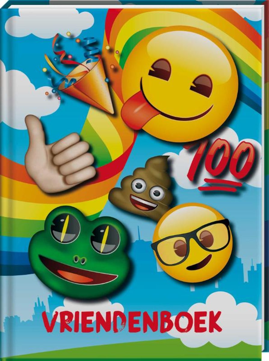 VRIENDENBOEK EMOJI RAINBOW SET VAN 3 - FSC MIX CREDIT