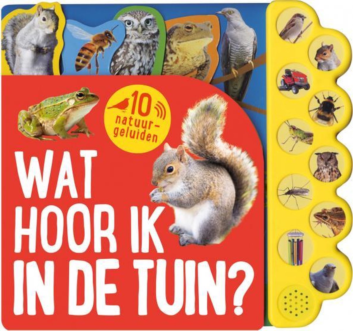 geluidenboek Wat hoor ik in de tuin? junior