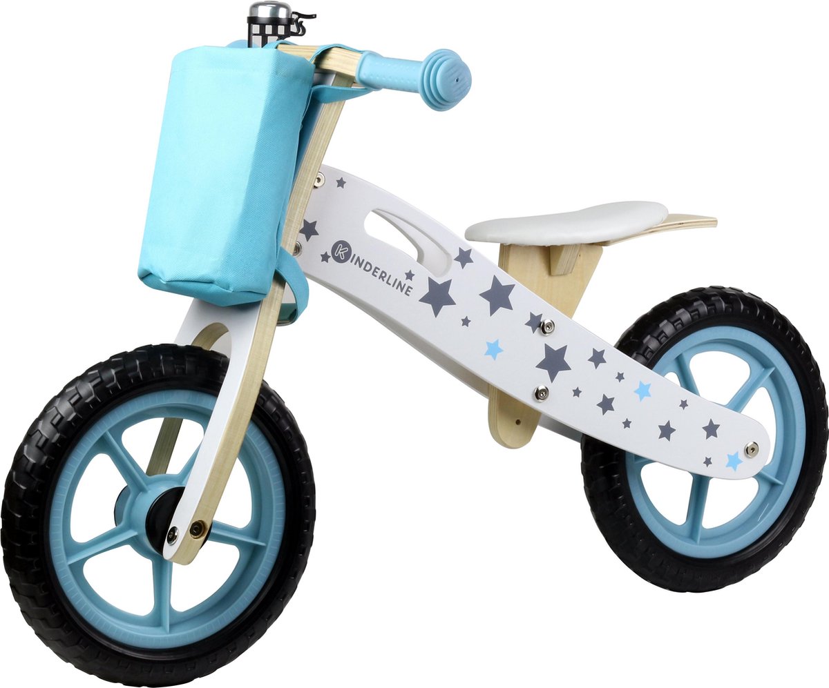 Kinderline - Houten Loopfiets - Turquoise