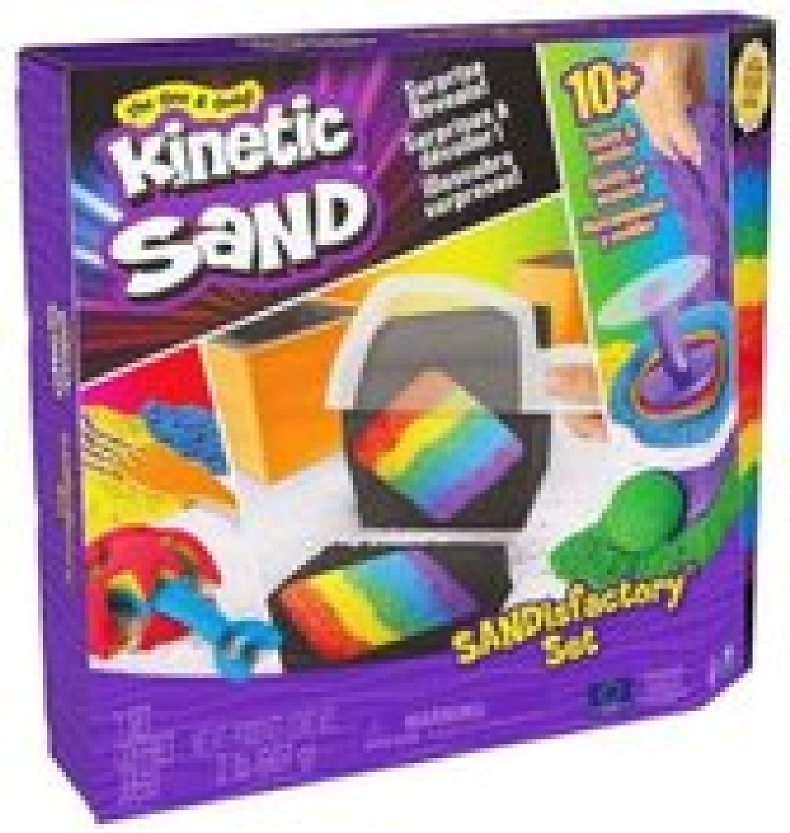 Kinetic Sand - Sandisfactory-set met 907 g speelzand - met 10 gereedschappen - Sensorisch speelgoed