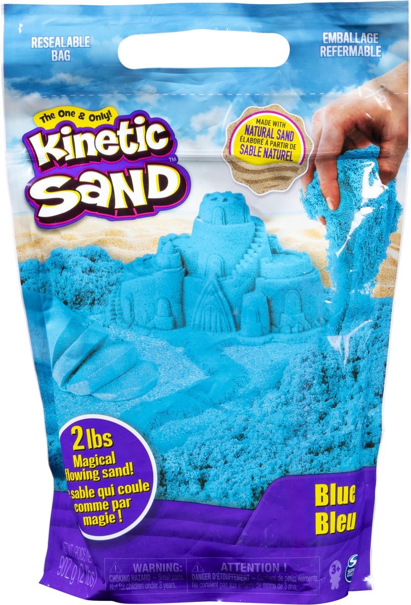   - Speelzand om te mengen, kneden en maken, 907 g, blauw - Sensorisch speelgoed