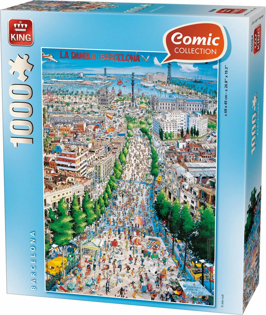 Comic Barcelona - Puzzel - 1000 Stukjes