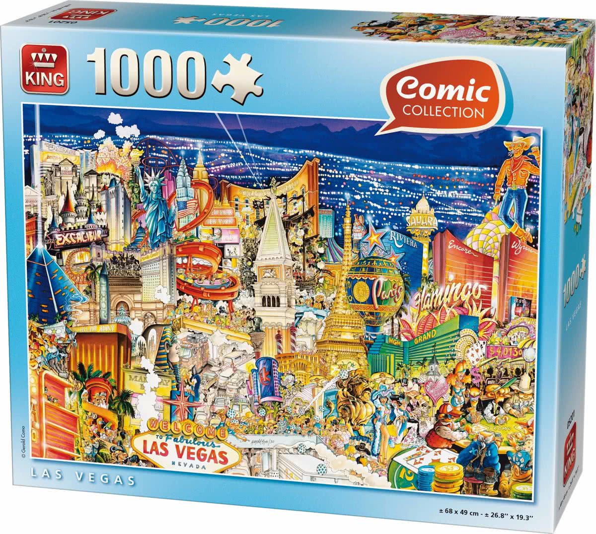 Comic Las Vegas - Puzzel - 1000 Stukjes