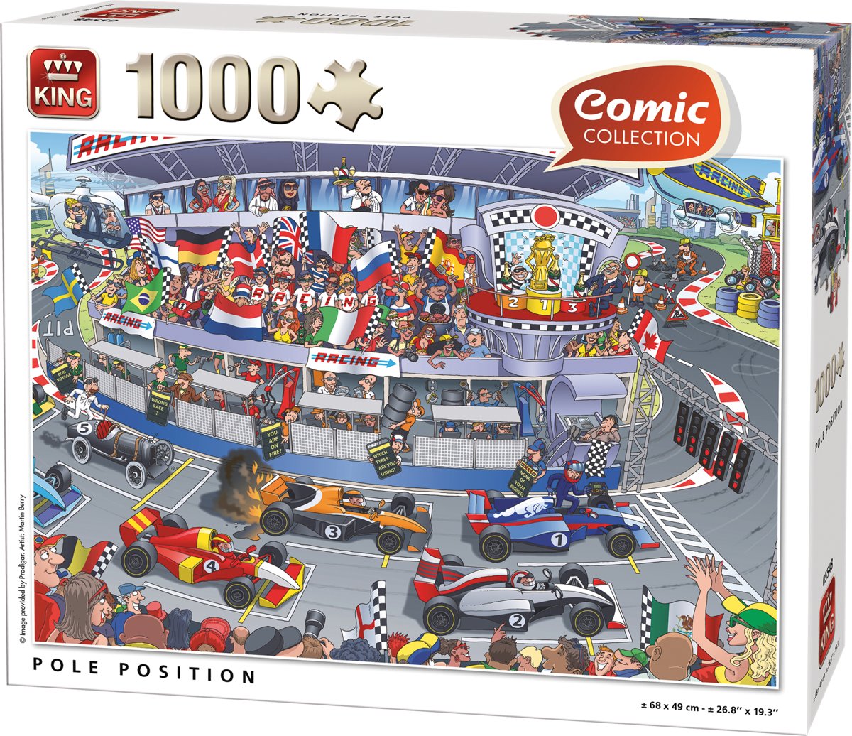 Comic Puzzel King - Formule 1 - 1000 Stukjes - Legpuzzel