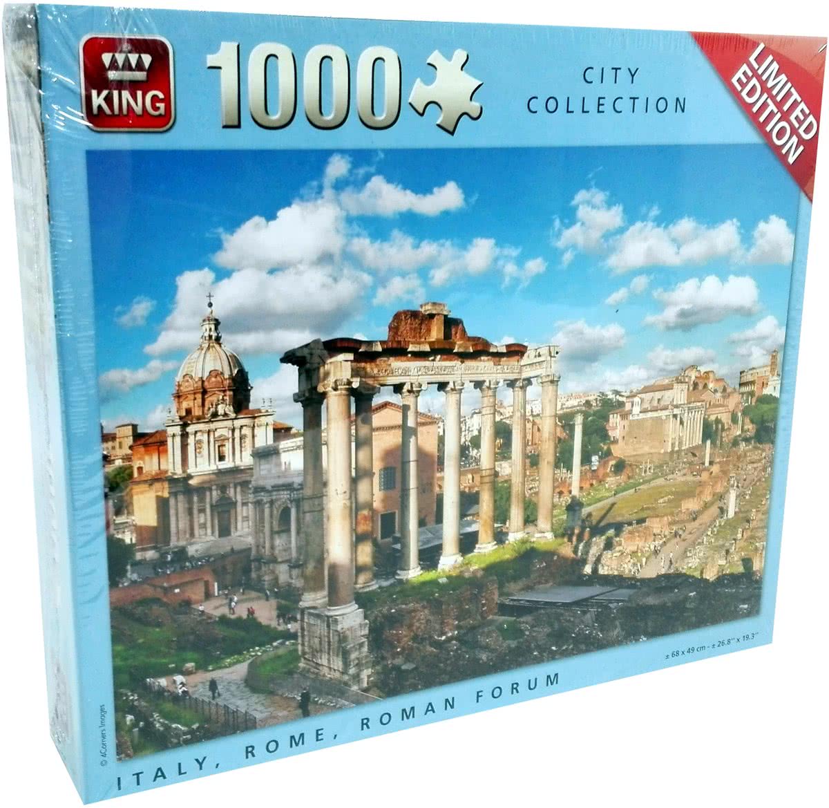 King Puzzel - 1000 stukjes - Italy, Rome, Roman Forum - Limited Edition