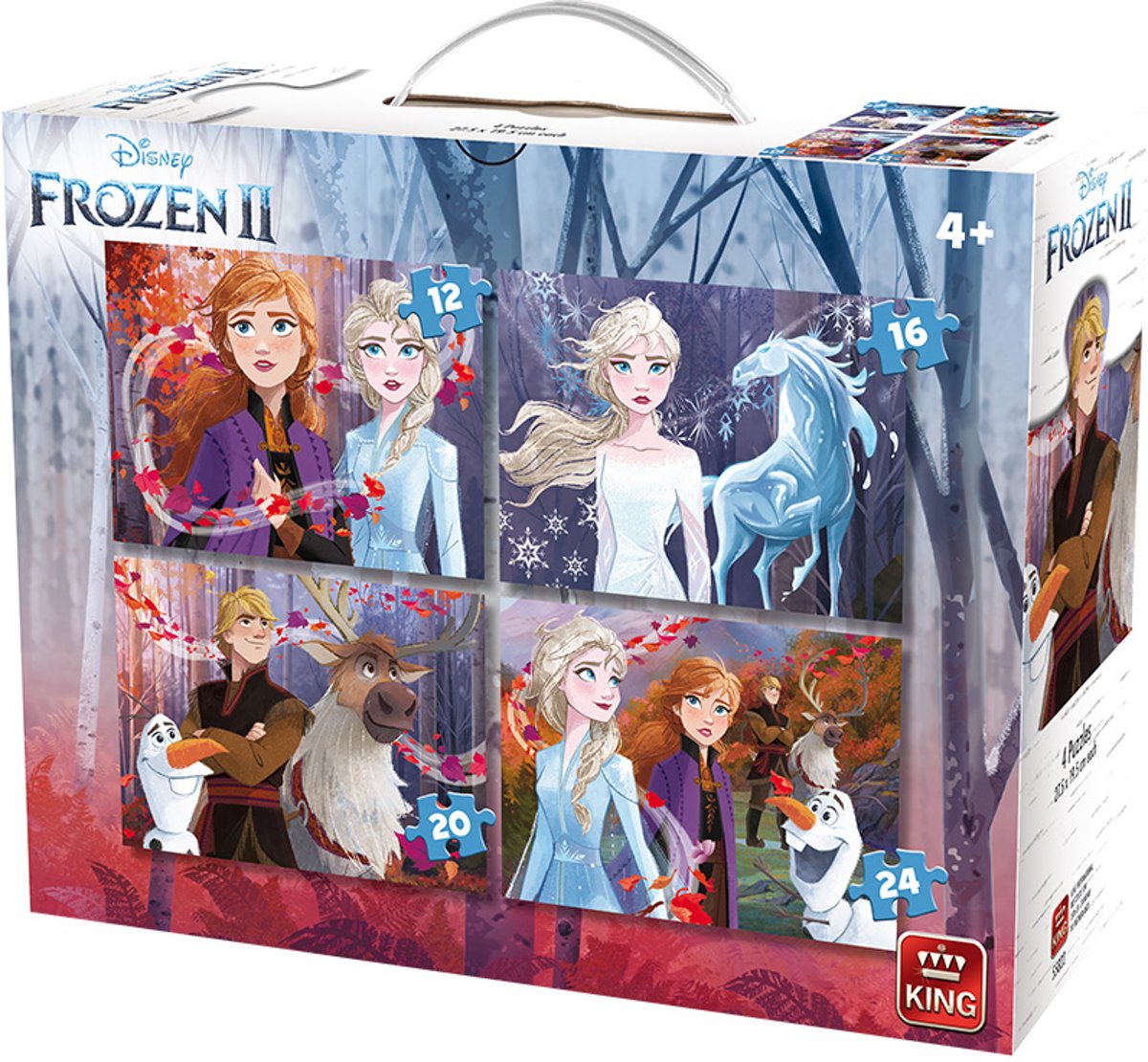 4 in 1 Puzzel FROZEN II