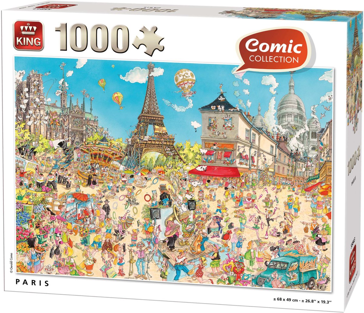 Comic Puzzel 1000 Stukjes PARIS