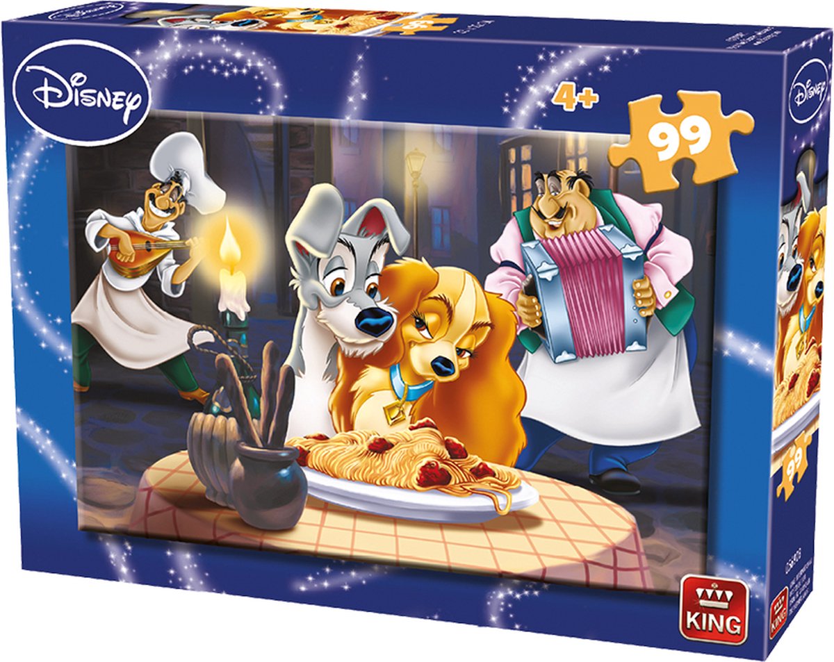 Disney - Lady en de Vagebond / Lady and the Tramp - 99 pieces